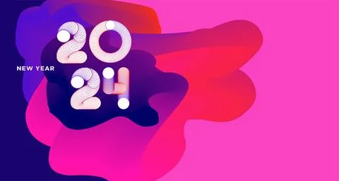 Vector colorful abstract fluid and dynamic doodle for banner and poster Stock Illustration