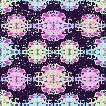 Vector colorful abstract seamless pattern Stock Illustration