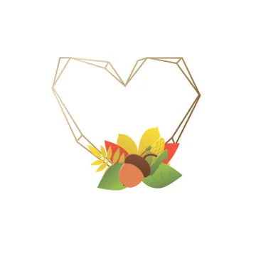 Vector colorful autumn leaf icon set Stock Illustration