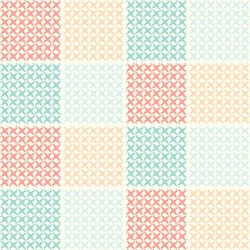 Vector colorful background cross leaf seamless pattern Stock Illustration