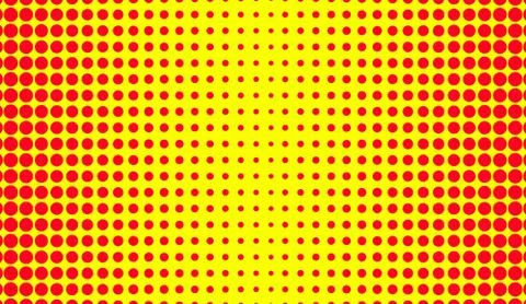 Vector colorful background with dots in pop art style Illustrazione stock
