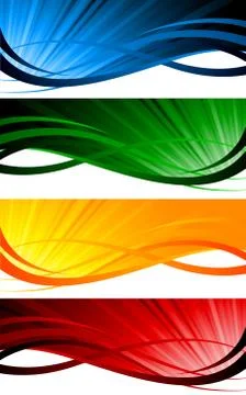 Vector colorful banners Stock Illustration