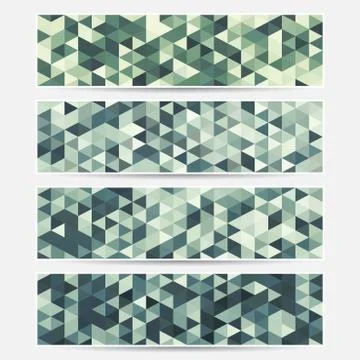 Vector colorful banners. Stockillustratie