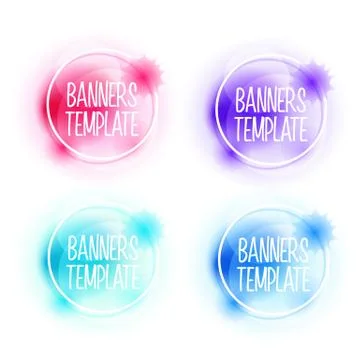 Vector colorful banners Stock Illustration