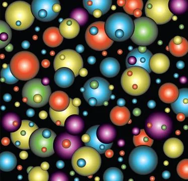 Vector  colorful bubbles Stock Illustration