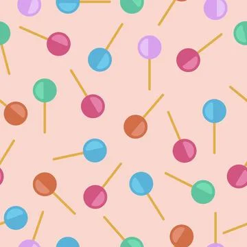 Vector colorful candy seamless pattern Illustrazione stock