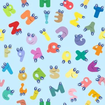 Vector colorful children seamless pattern Stock Illustration