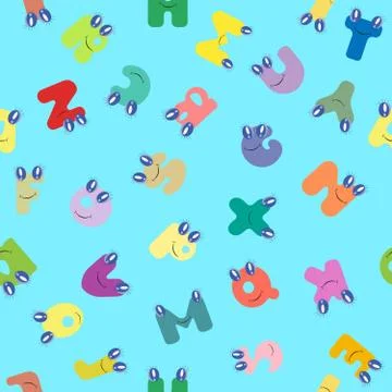 Vector colorful children seamless pattern Stockillustratie