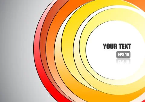 Vector : Colorful circle abstract background Stock Illustration