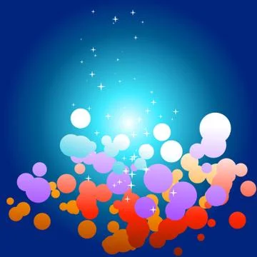 Vector colorful circles Illustrazione stock