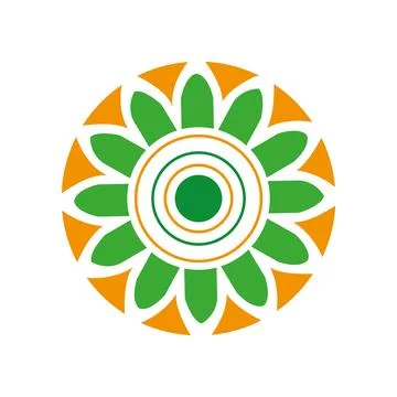 Vector colorful circular mandala design Stock Illustration