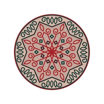 Vector colorful decorative element mandala. Stock Illustration