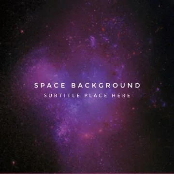 Vector colorful deep space background. Stock Illustration