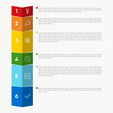Vector colorful diagram Stock Illustration