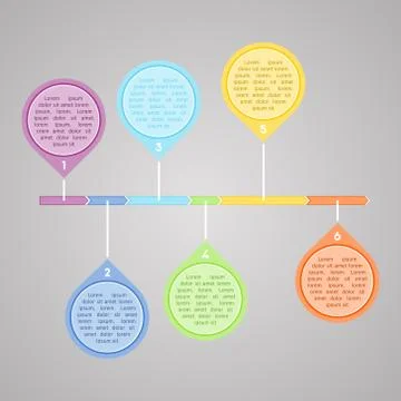 Vector colorful diagram Stock Illustration