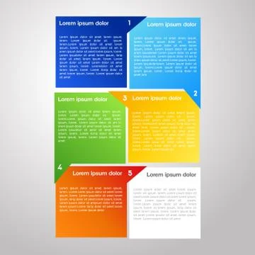 Vector colorful diagram Stock Illustration