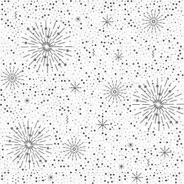 Vector colorful festive seamless pattern for holidays Illustrazione stock