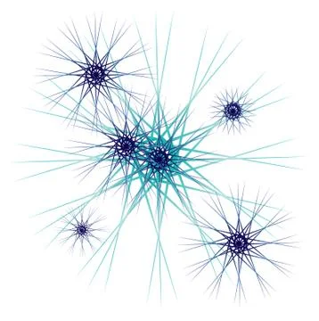 Vector colorful fireworks Stock Illustration
