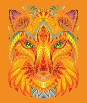 Vector colorful fox イラスト素材