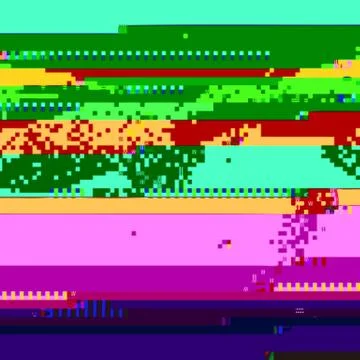 Vector colorful glitch art background . Stock Illustration