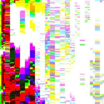 Vector colorful glitch art background . Stock Illustration