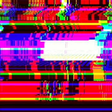 Vector colorful glitch art background . 스톡 일러스트
