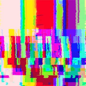Vector colorful glitch warp background . 스톡 일러스트