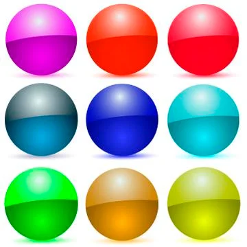 Vector colorful icons Stock Illustration