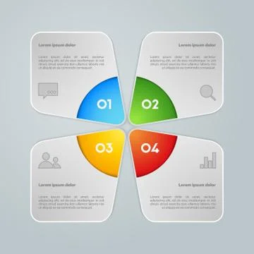 Vector colorful info graphic elements Stock Illustration