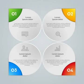 Vector colorful info graphic elements Stock Illustration