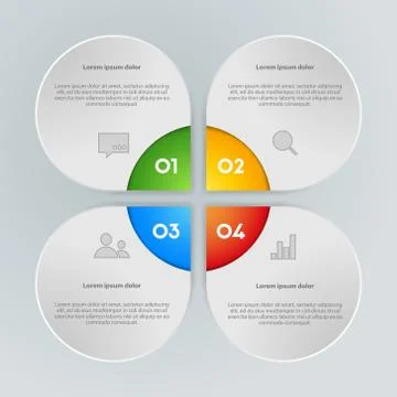 Vector colorful info graphic elements Stock Illustration