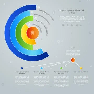 Vector colorful info graphic Stock Illustration