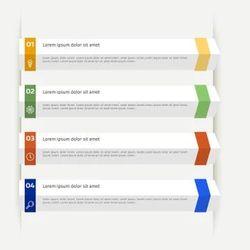 Vector colorful info graphic Stock Illustration