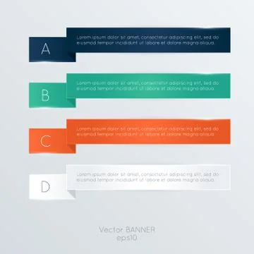 Vector colorful info graphics for your business presentations. Stock Illustration