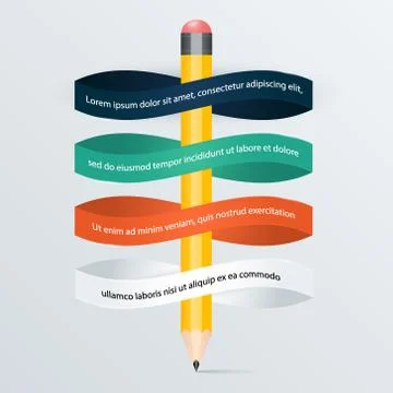Vector colorful info graphics for your business presentations. Illustrazione stock