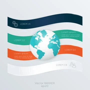 Vector colorful info graphics for your business presentations. Stock-Illustration