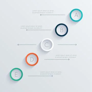 Vector colorful info graphics for your business presentations. Stock Illustration