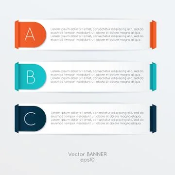 Vector colorful info graphics for your business presentations. Stock Illustration