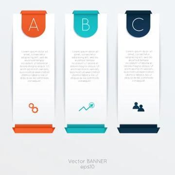 Vector colorful info graphics for your business presentations. Stock Illustration