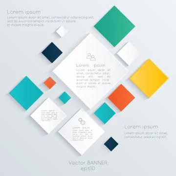 Vector colorful info graphics for your business presentations. Stock Illustration