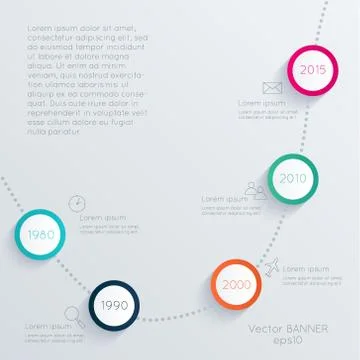 Vector colorful info graphics for your business presentations. Stock Illustration