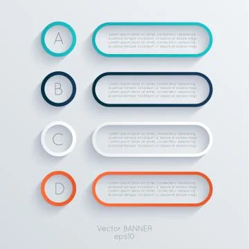 Vector colorful info graphics for your business presentations. Stock-Illustration