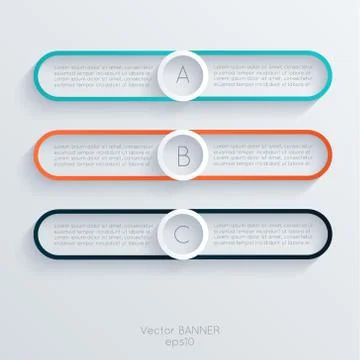 Vector colorful info graphics for your business presentations. Stock Illustration