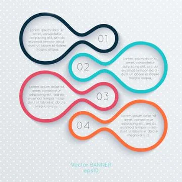 Vector colorful info graphics for your business presentations. Stock Illustration