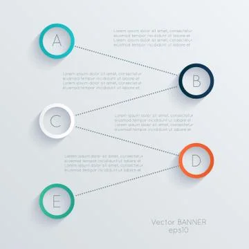 Vector colorful info graphics for your business presentations. Stock Illustration