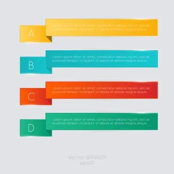 Vector colorful info graphics for your business presentations. Stock Illustration