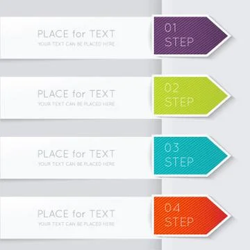 Vector colorful info graphics for your business presentations. Stock Illustration