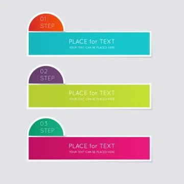 Vector colorful info graphics for your business presentations. Illustrazione stock