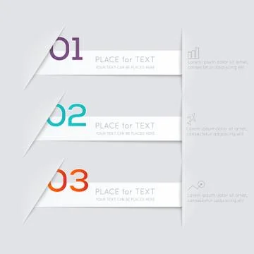 Vector colorful info graphics for your business presentations. Stock Illustration