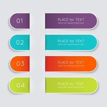Vector colorful info graphics for your business presentations. Stock Illustration